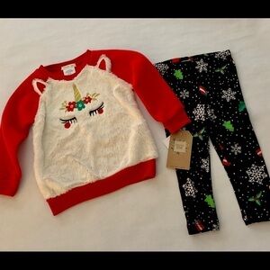 ☃️NWT UNICORN OUTFIT